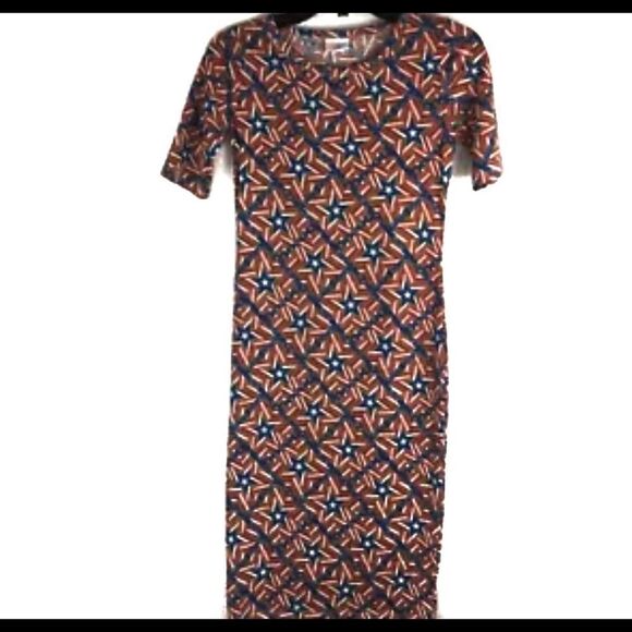 LuLaRoe Julia Americana July 4 Patriotic Celebration  XXS‎ - Picture 1 of 7